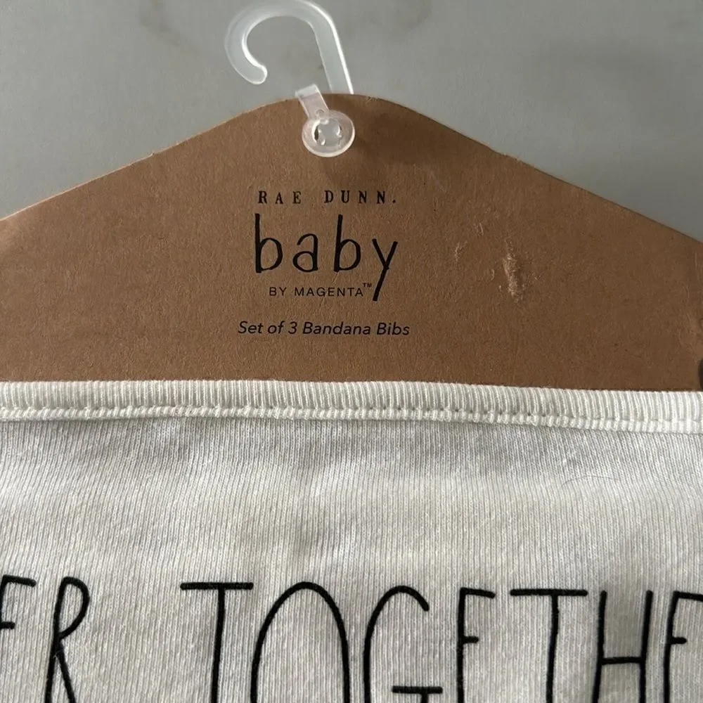 RAE DUNN baby Bandana Bibs NWT